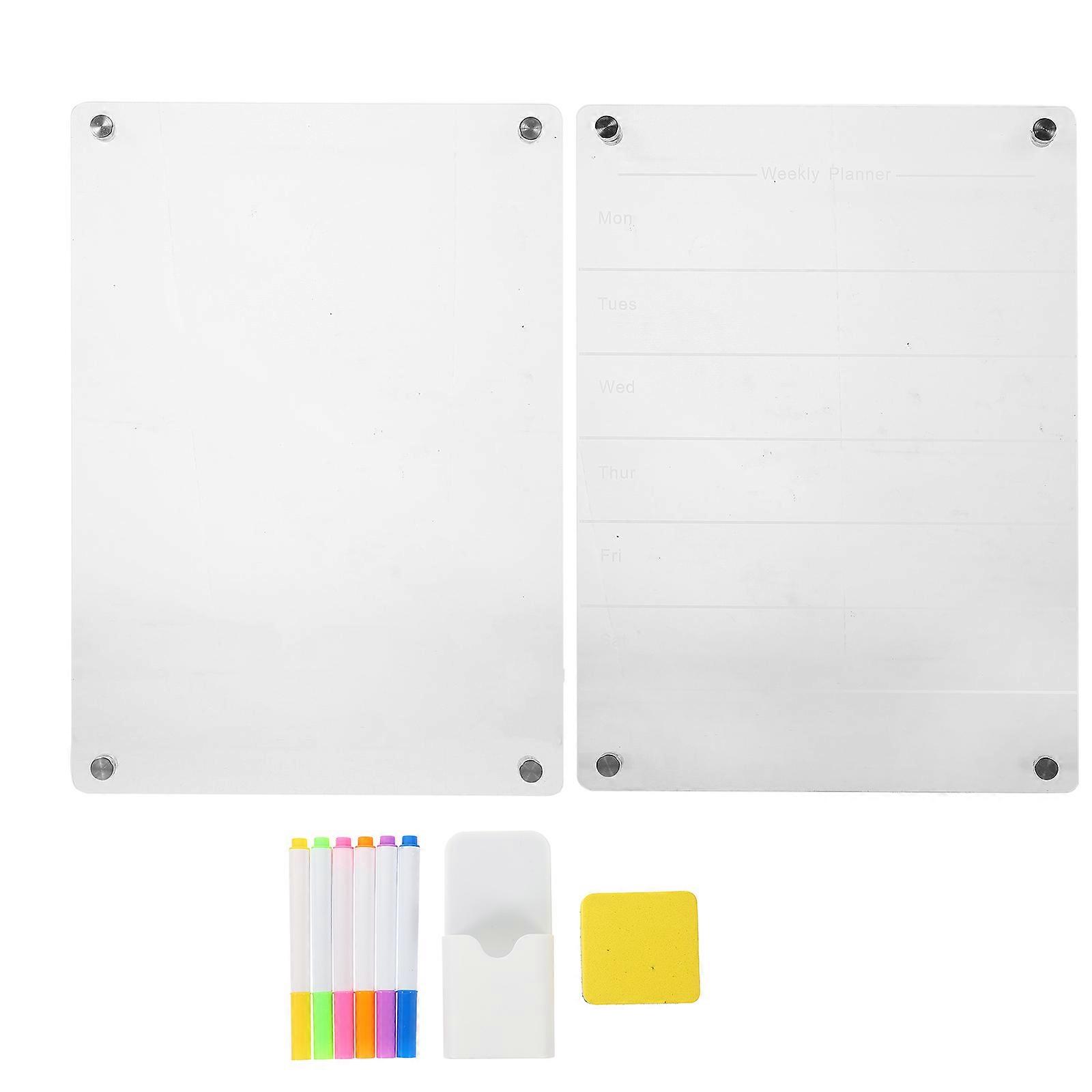 Fridge Magnetic Board for Planner Notes, Simple and Space-Saving Design