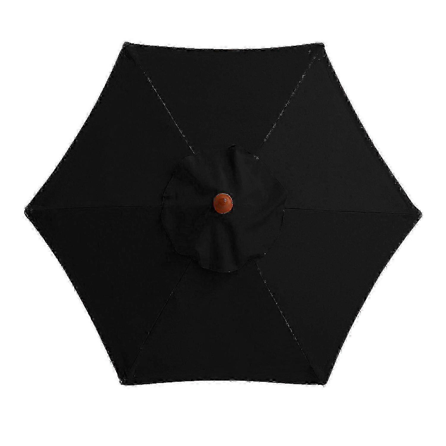 3m שמשיית גן עגולה מטריה פטיו חיצוני צל שמש חופה 3m 6/8x זרוע