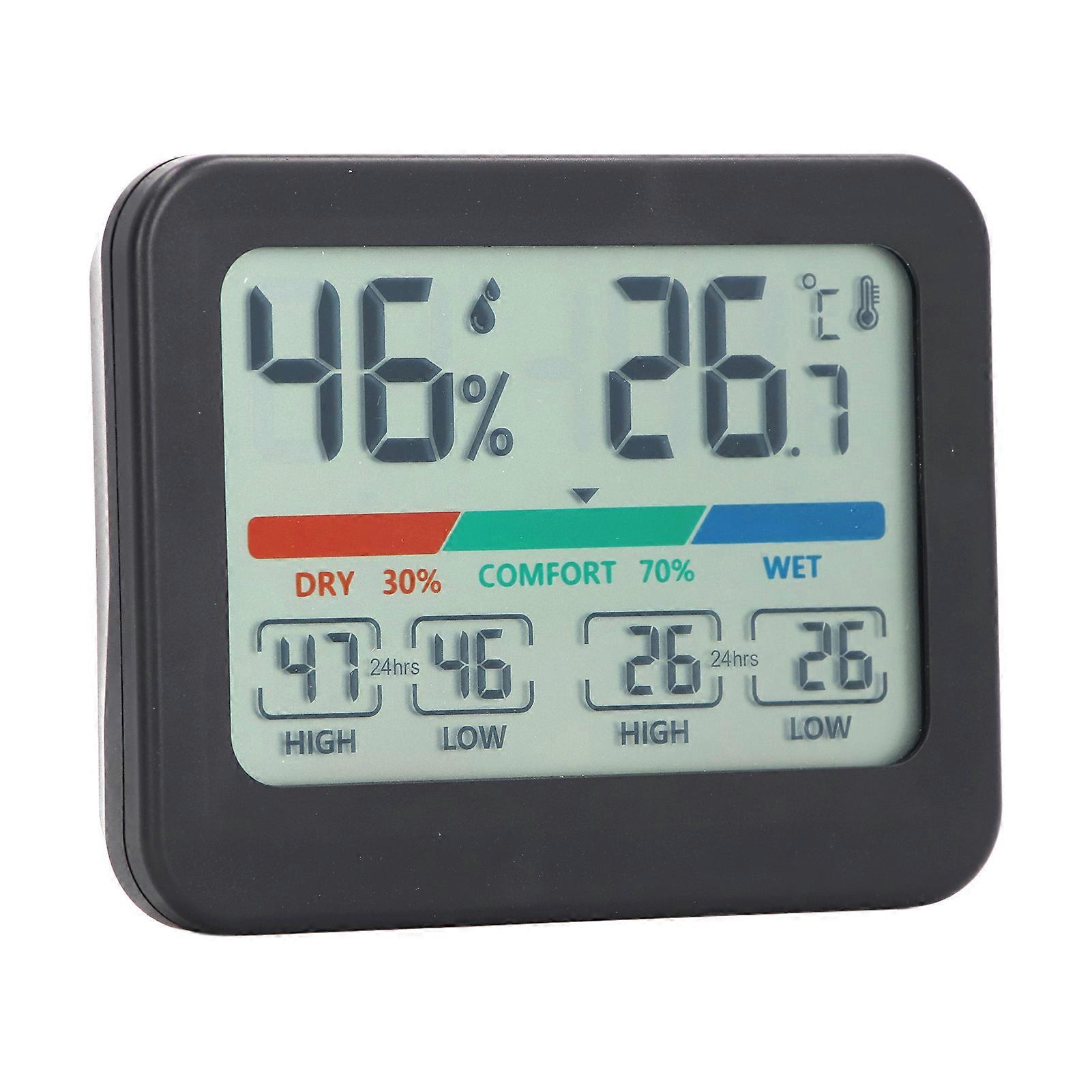 Digital Hygrometer Thermometer LCD Display Electronic Temperature and Humidity Monitor Magnetic Suction Back 