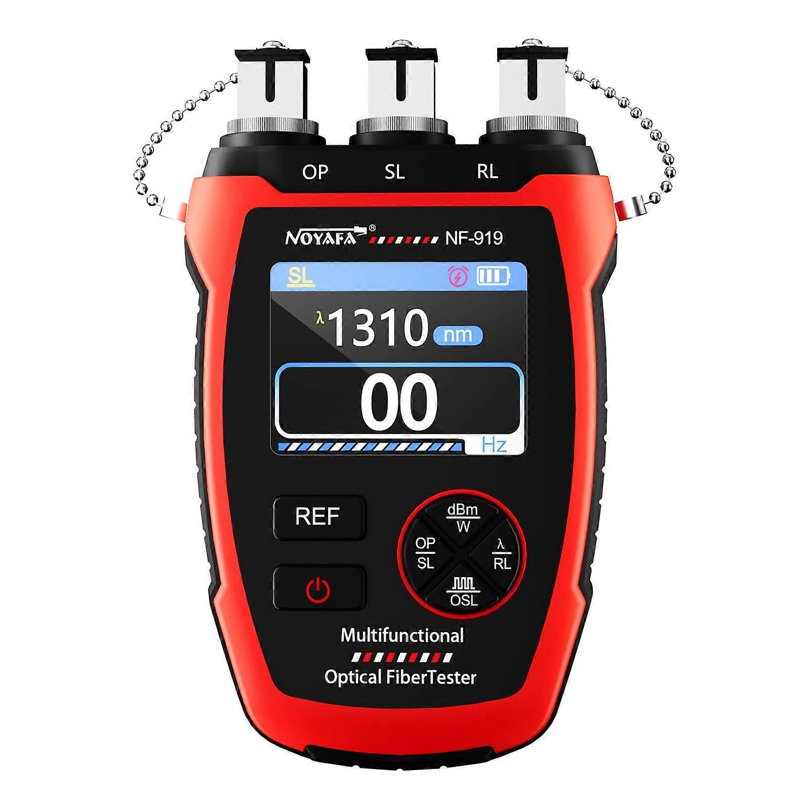 NF919 Optical Power Meter, 3 in 1 Fiber Optic Cable Tester with Light Source Function 10KM VFL