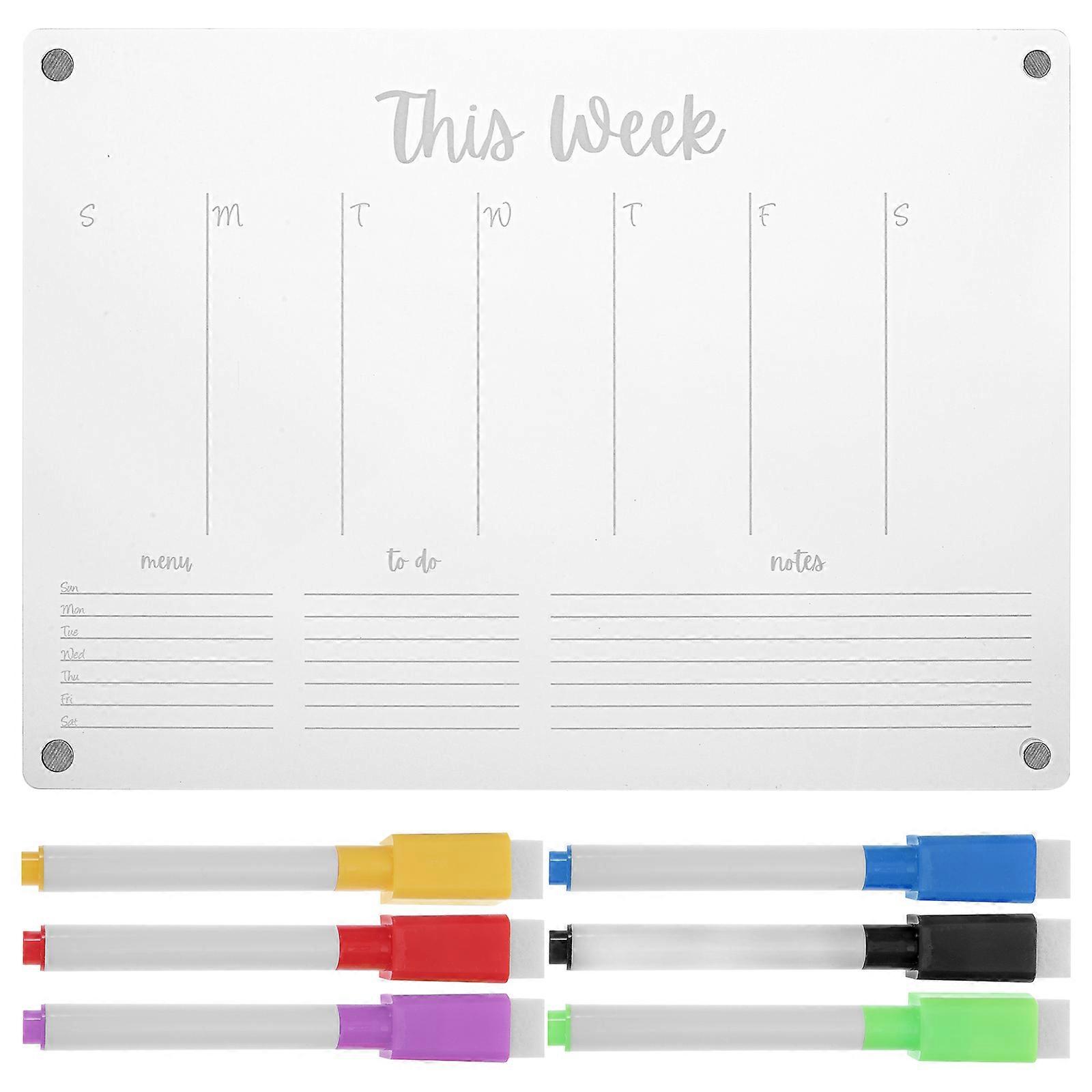 Magnetic Dry Erase Board for Household Use, Smooth and Reliable Planner