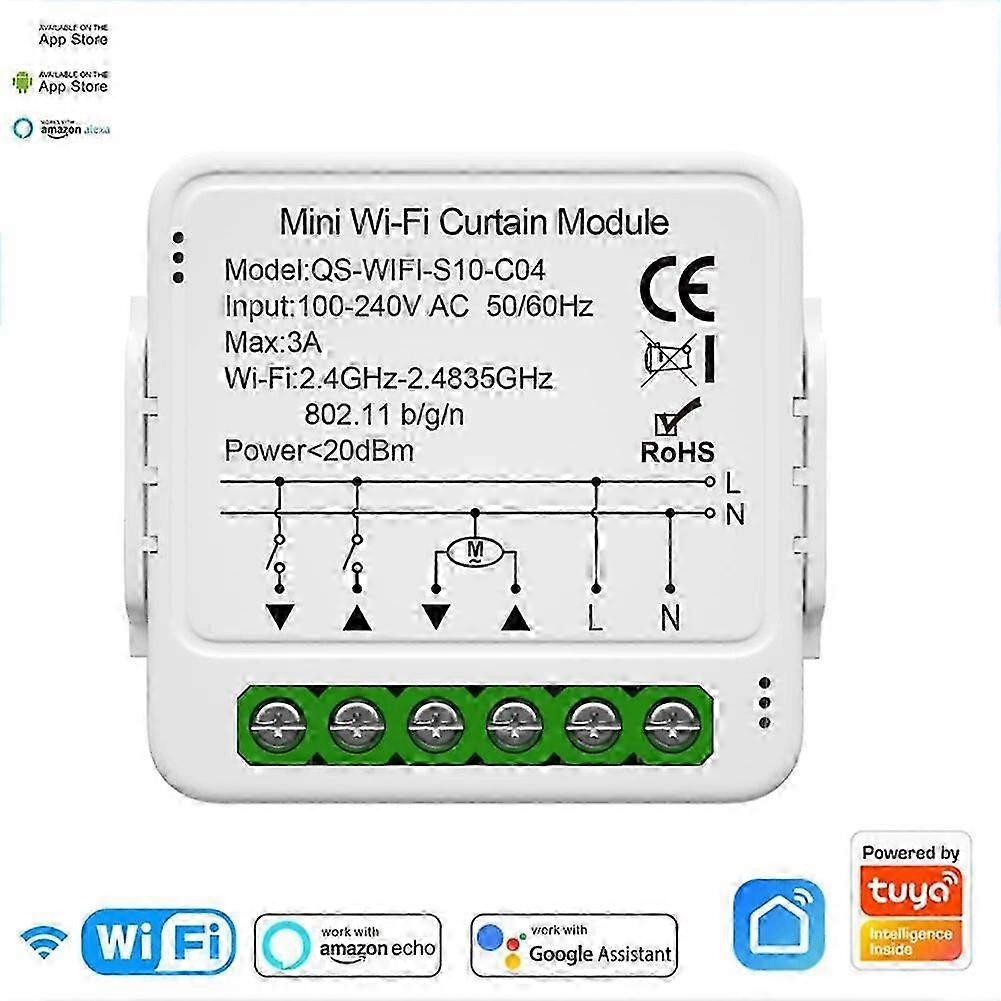 2025 Tuya ZigBee WiFi Smart Curtain Switch Module For Roller Blinds Shutter Electric Motor Smart Life APP Work With Alexa Google Home