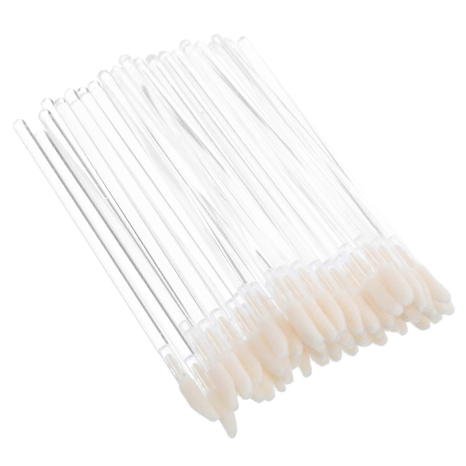 Crystal Design Lip Balm Applicator Wands Soft Material Blending Lipstick Personal Use 100Pcs