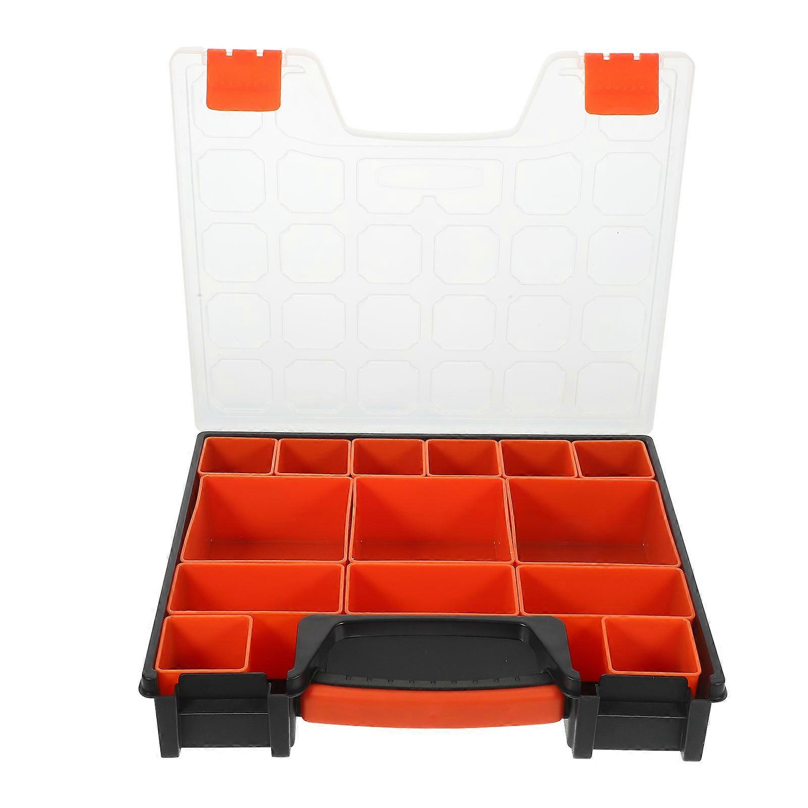 Hardware Organizer Box Screw Organizer Case Electronic Components Transparent 1Set