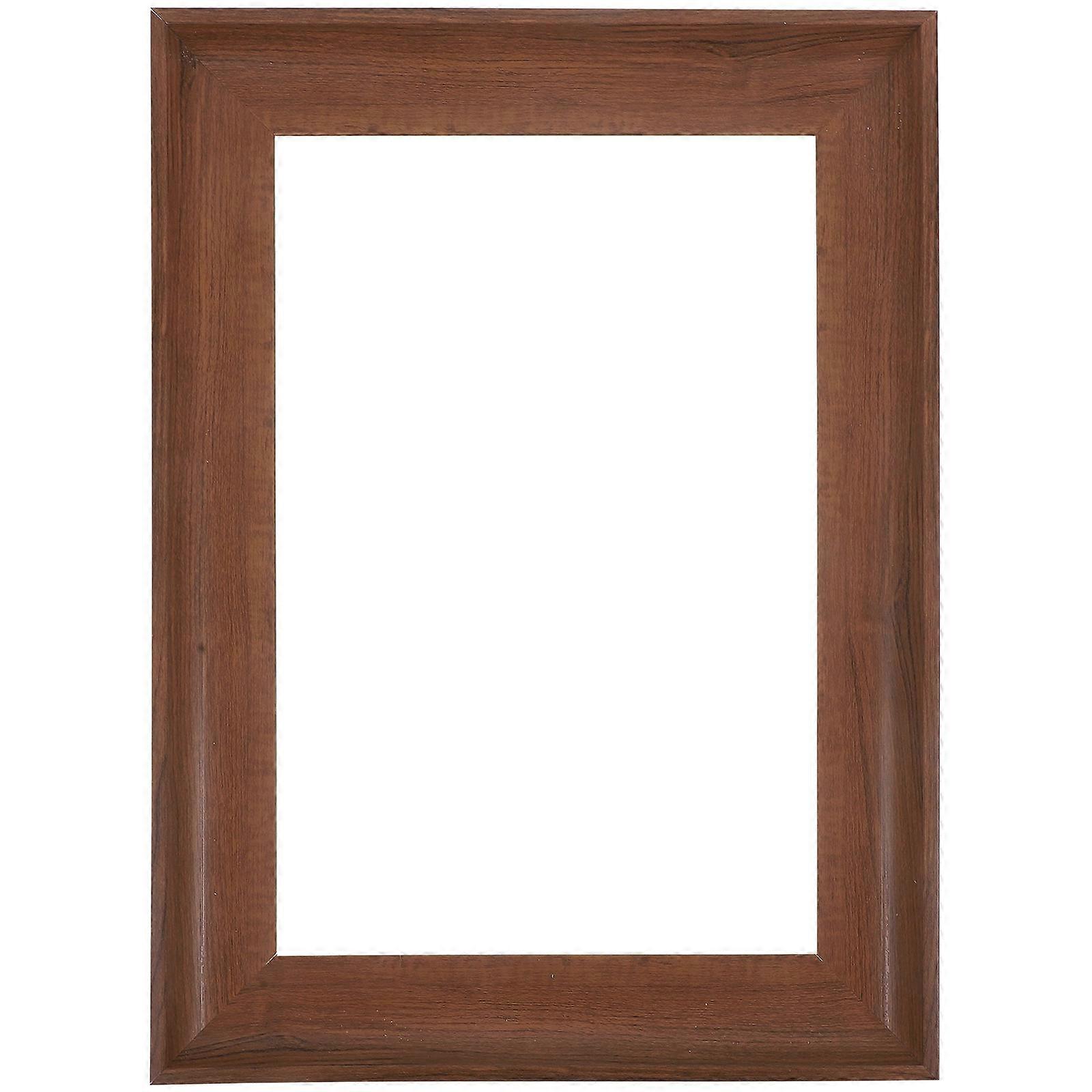 Paint Picture Frame Wooden Rectangular for Home Decoration Simple Style Natural Appearance 1Set