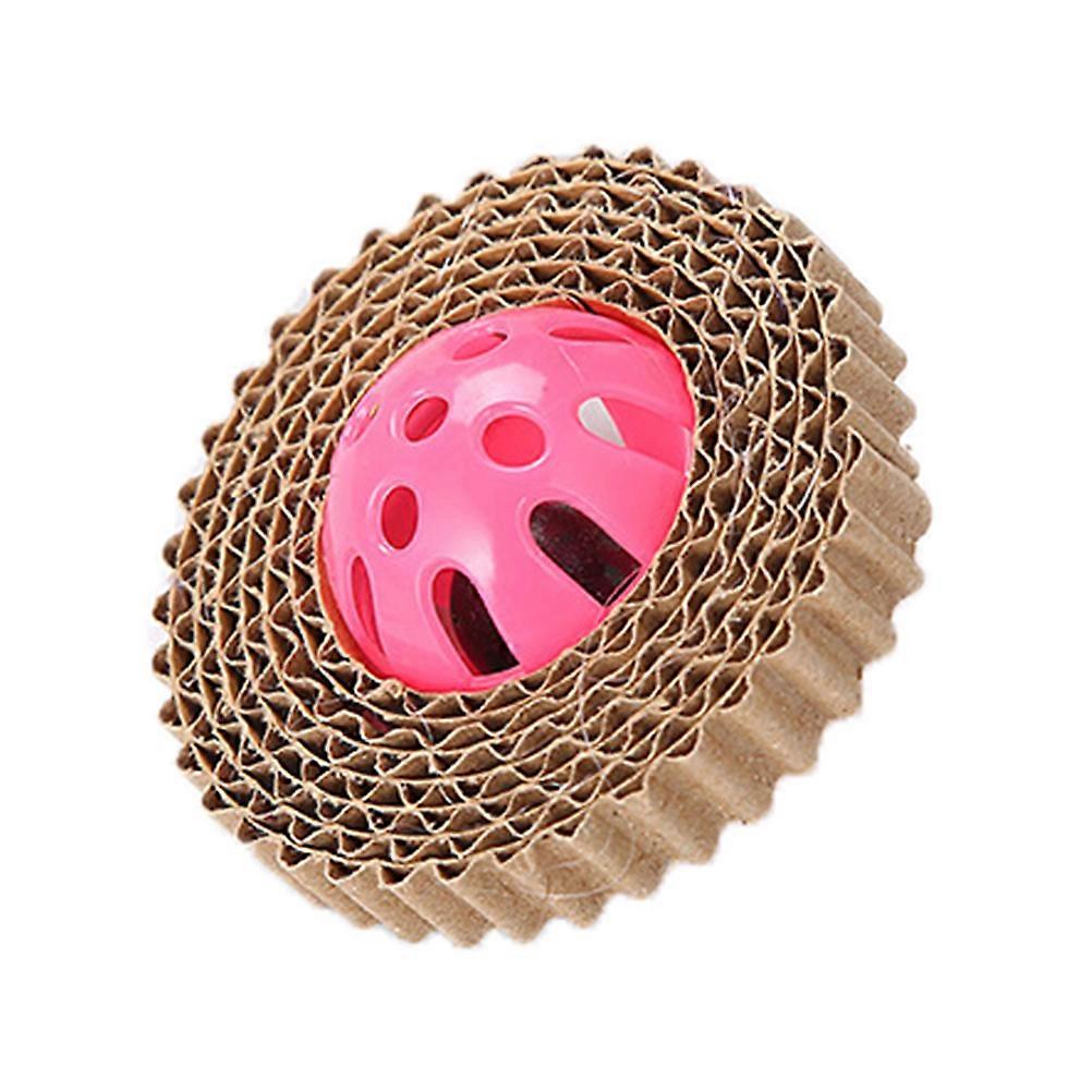 Cat Toy Plate Kitten Interactive Toy Corrugated Paper For Cats Health Improvement 7x7x5cm 1Pack