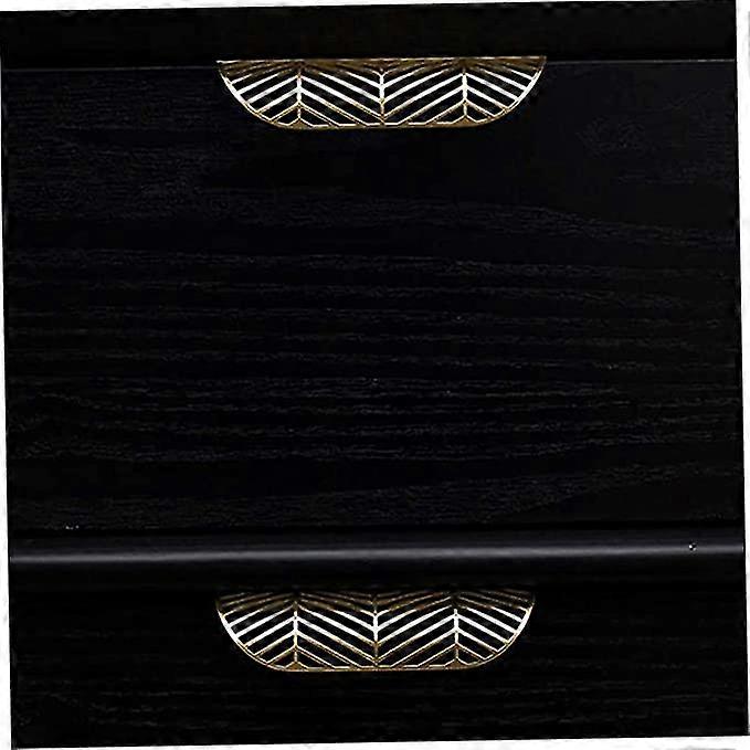 Gold Leaf Shape Brass Cabinet Handles 4PCS Kitchen Drawer Pulls Knobs Hardware