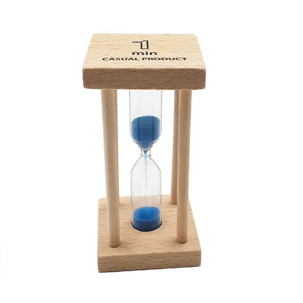 Modern and Simple Hourglass Sand Clock Blue 4.50X4.50X9.00CM Practice Timer 1Set