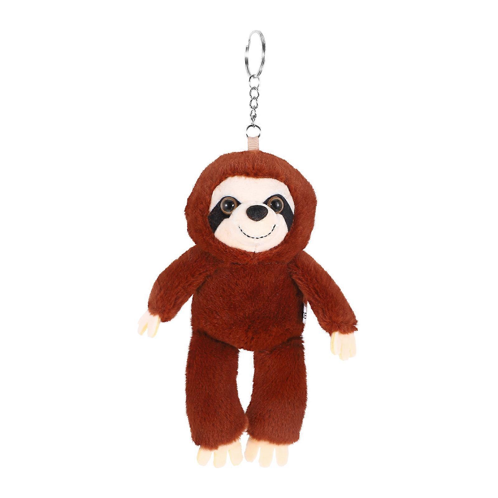 Sloth Keychain Decor Plush Doll Keychain Pendants for Classroom Rewards Bag Hanging Pendants 1Pack