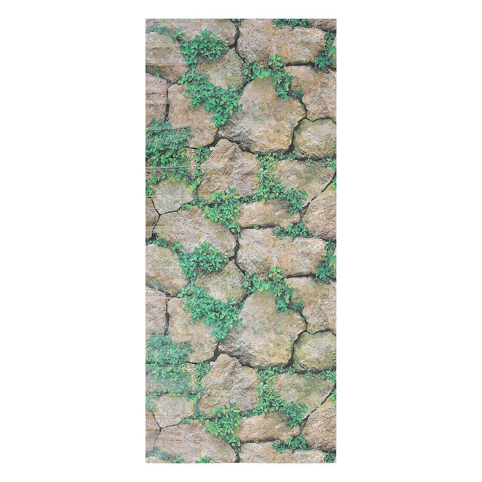 Reptile Tank Decal Reptile Tank Rocks Wallpaper Adhesive Sticker Reptile Owners Assorted Color 100.00X45.00X0.10CM 1Pcs