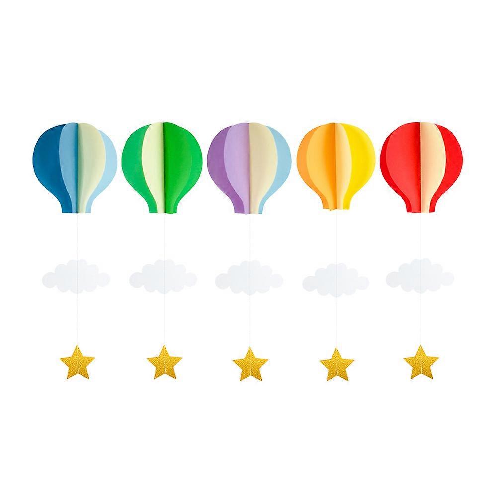 Cloud Party Decorations Hot Air Balloon Classroom Decor 42.00X18.00X0.50CM 5Pcs