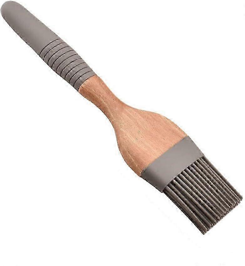 Bagebørster Træhåndtag Silikone Oliebørste til kagegrill