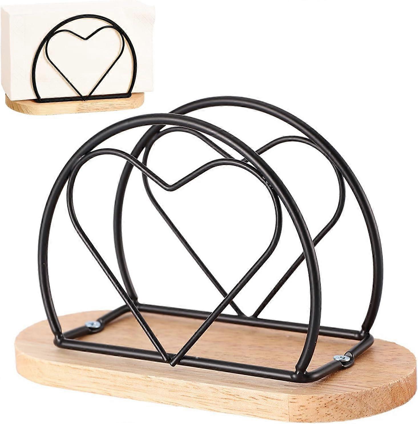 1 pcs paper towel holder with wooden base, not easy to fall off