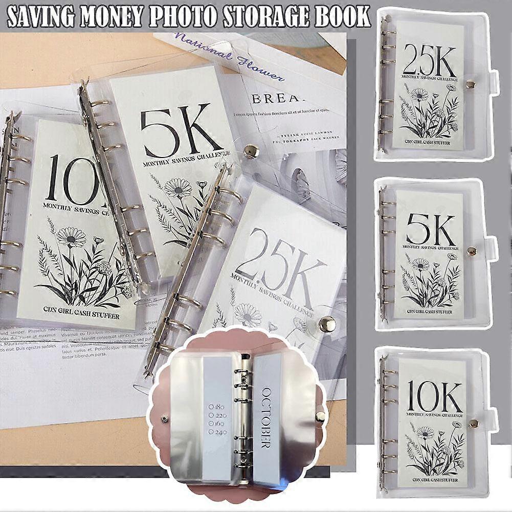 12-Month Envelope Money Saving Challenge Binder, Savings Challenge, one size