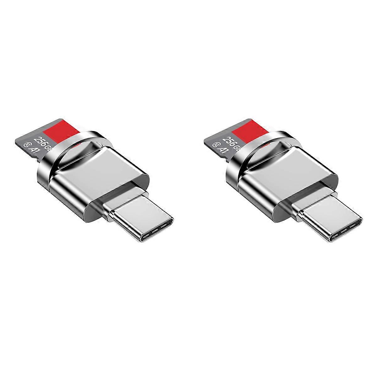 Micro-SD Card Reader Adapter, USB Type C to Micro-SD/TF Card Reader,B