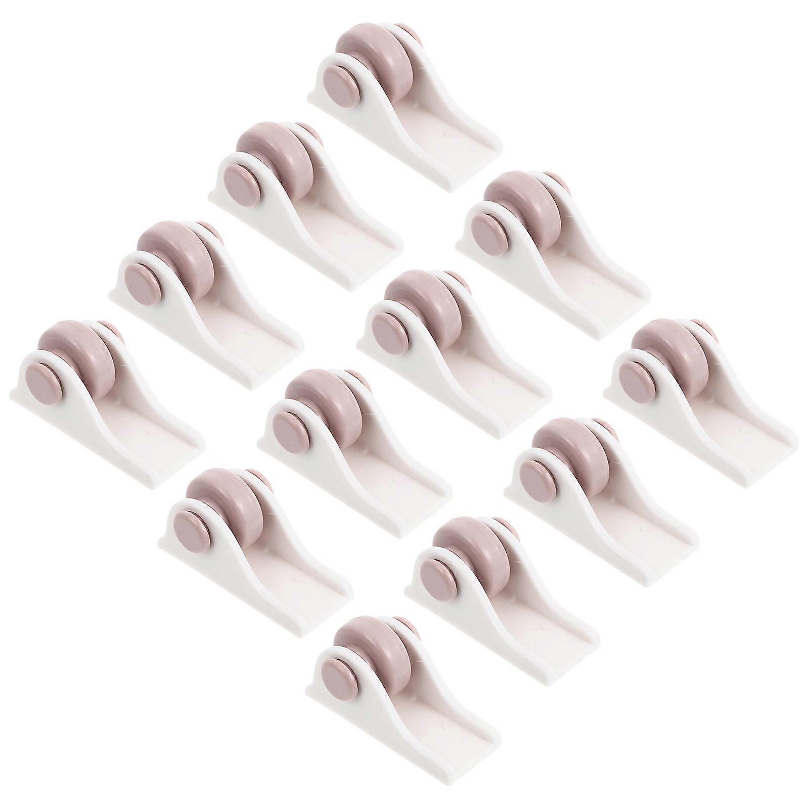 12pcs Sticky Roller for Storage Box Useful Waste Container with Self Adhesive Wheels