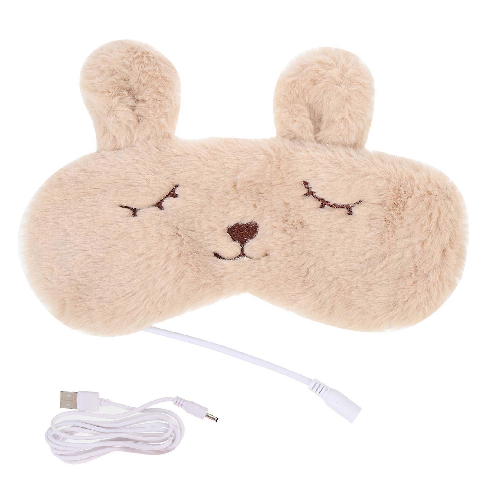 Deep Sleep Mask Usb Heated for Travel Relaxation 20.5x10x0.8cm 3D Stereoscopic 1Set