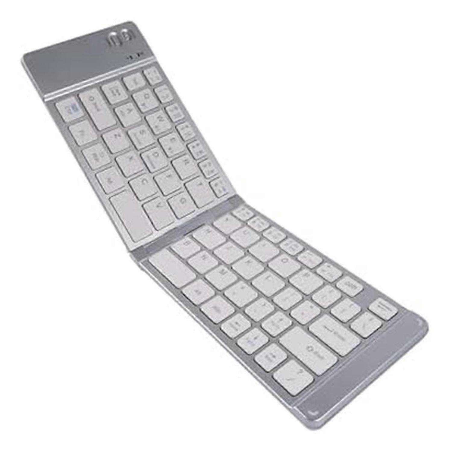 Katlanabilir Mini Bluetooth Klavye. Taşınabilir Ultra İnce Çok Aygıtlı Kablosuz Klavye. 66 Tuşlu Şarj