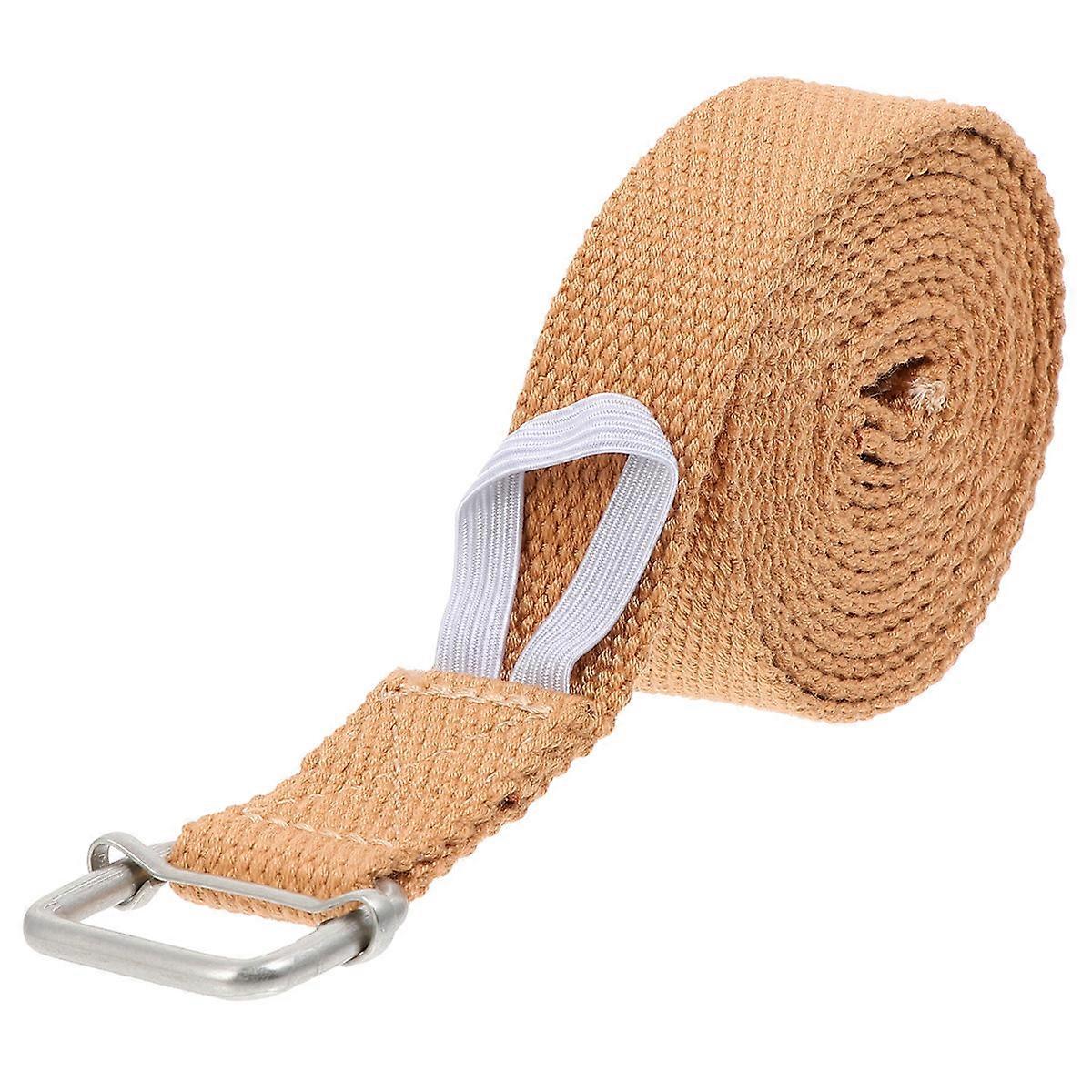 Yoga Strap Elastic Yoga Stretching Strap Cotton Material Flexibility Improvement For Home Stretching 1Pc