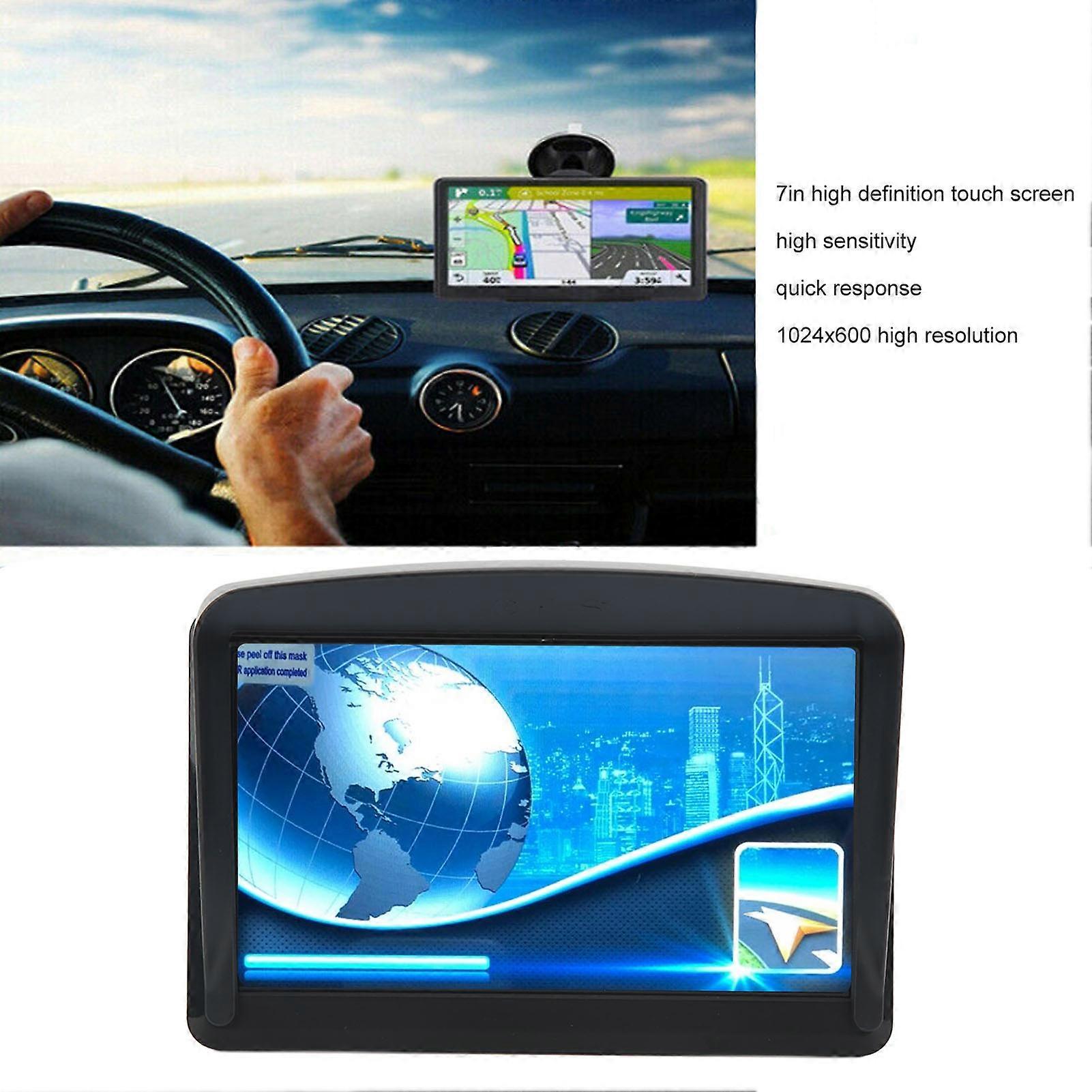 Universal 7in Car GPS Navigator High Definition Touch Screen Navigation with Bracket for Truck