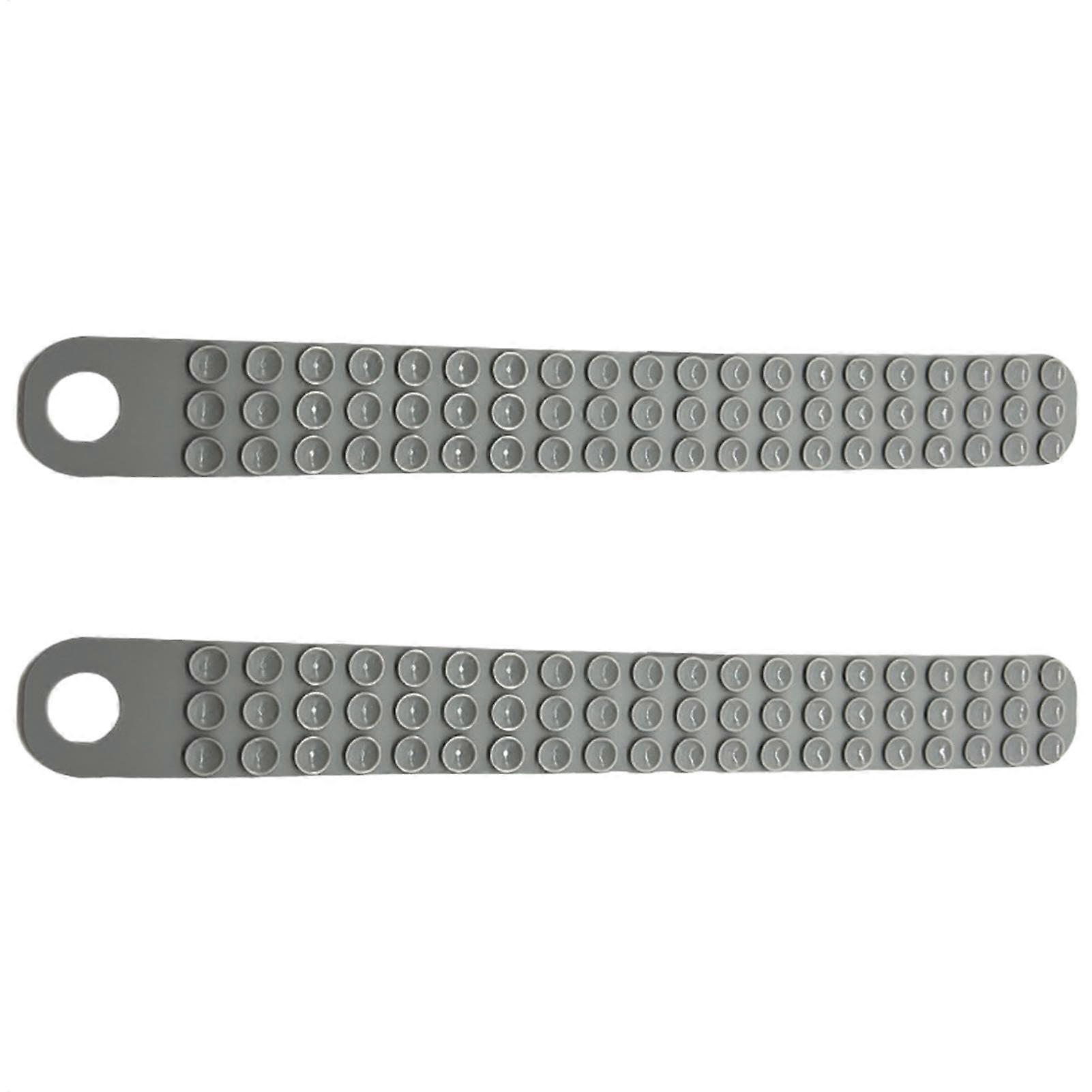 2Piece Silicone Thawing Belt with Super Strong Suction Cup – Prevents Floating, Gray