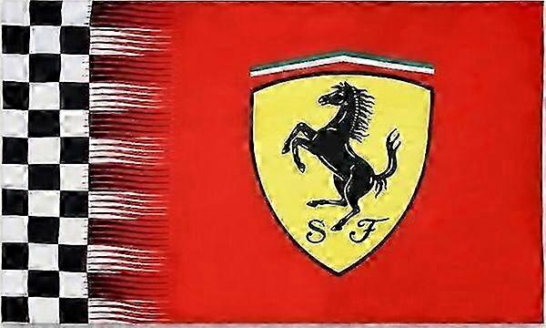 דגל משובץ אדום 3x5 FT באנר לתערוכות רכב סדנת מוסך מירוץ