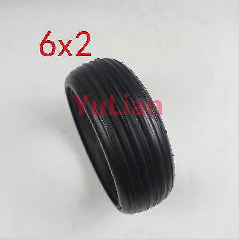 Solid Tire 6x2 for Electric Scooter, Compatible with Wheelchair for Car Use, 6-Inch Tire Suitable for Various Applications