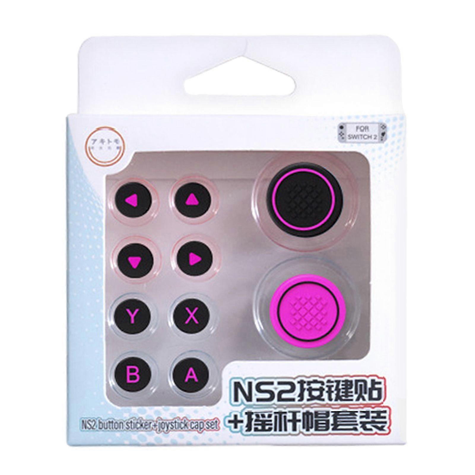 Soft Silicone Button Cap Thumb Grip Set for Switch 2 Anti-Slip Comfort Grip Enhancer Gaming Accessories