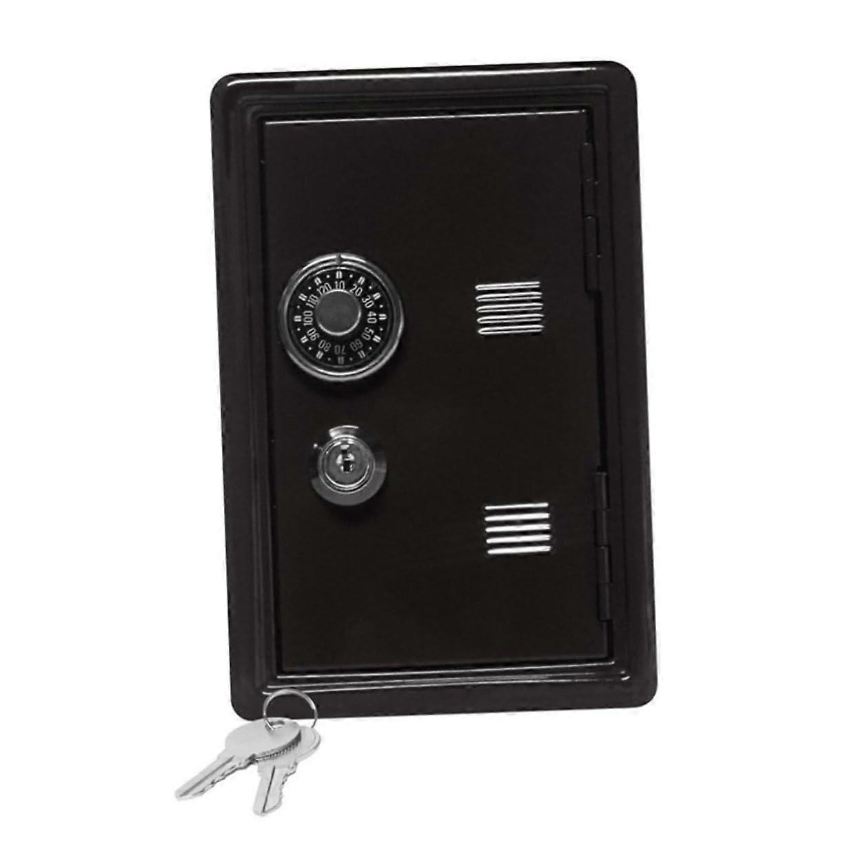 Stable Iron Piggy Bank Mini for Desk, Versatile Storage Case with Password Lock, Home Decor and Jewelry