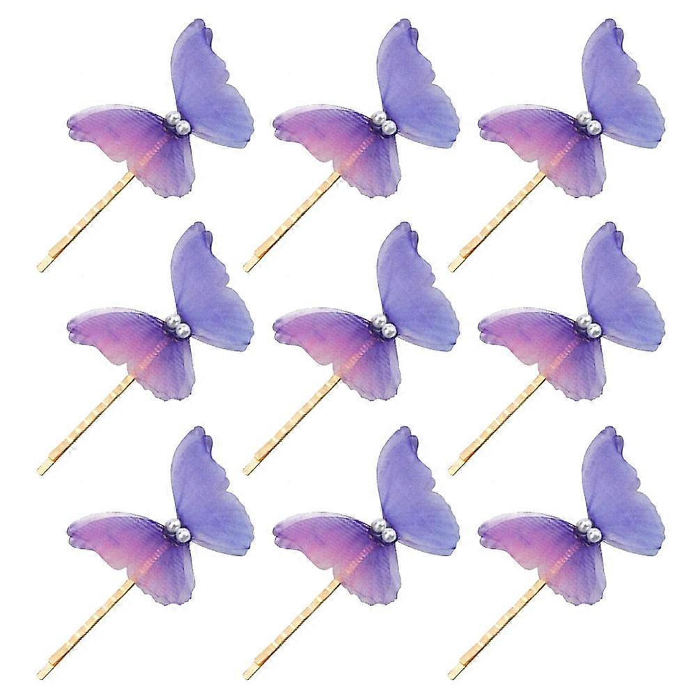 a polished and professional product description based on your input:

 

**10pcs Elegant Butterfly Hair Clips – Sheer Butterfly Hairpins with Pearls