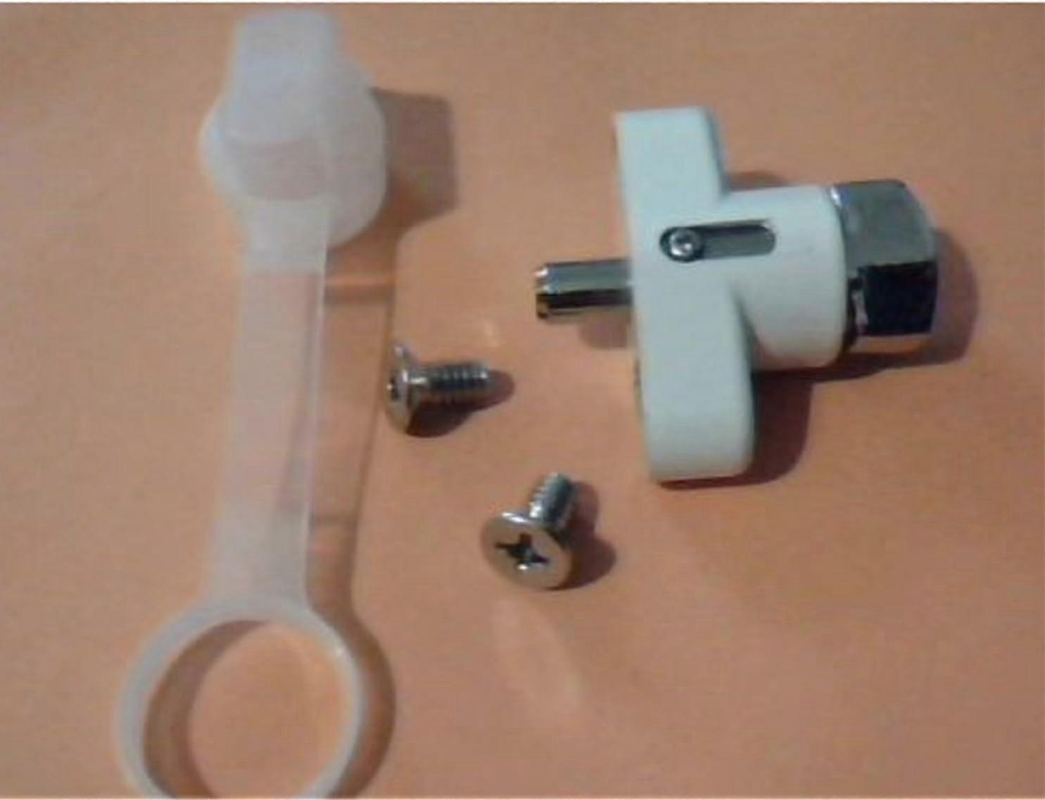 Thumb Turn Lock Kit, Push Pin, Hurricane Shutter Hardware Part, White, New