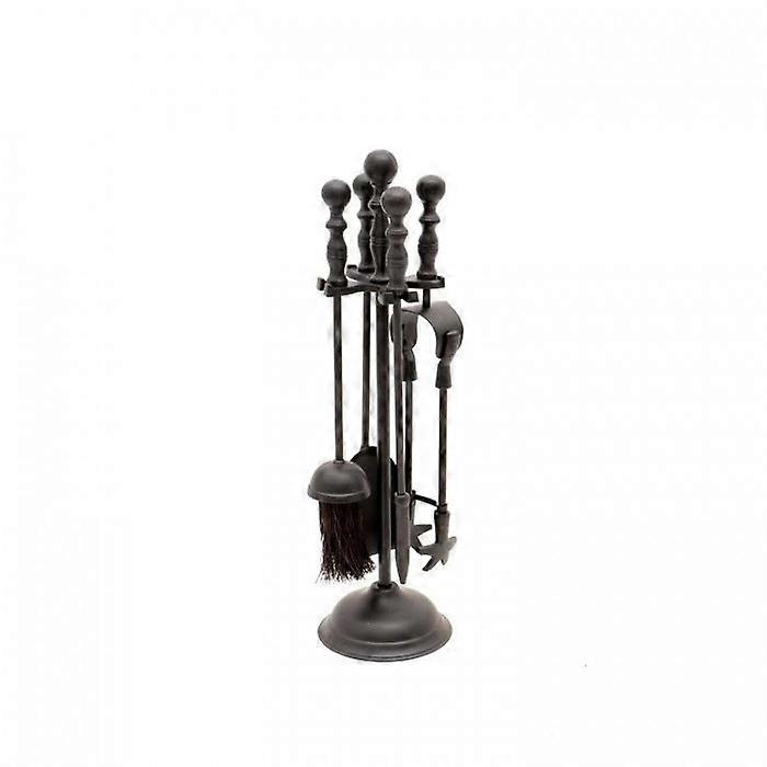 Leecroft Turn Handle Companion Set Black 15''