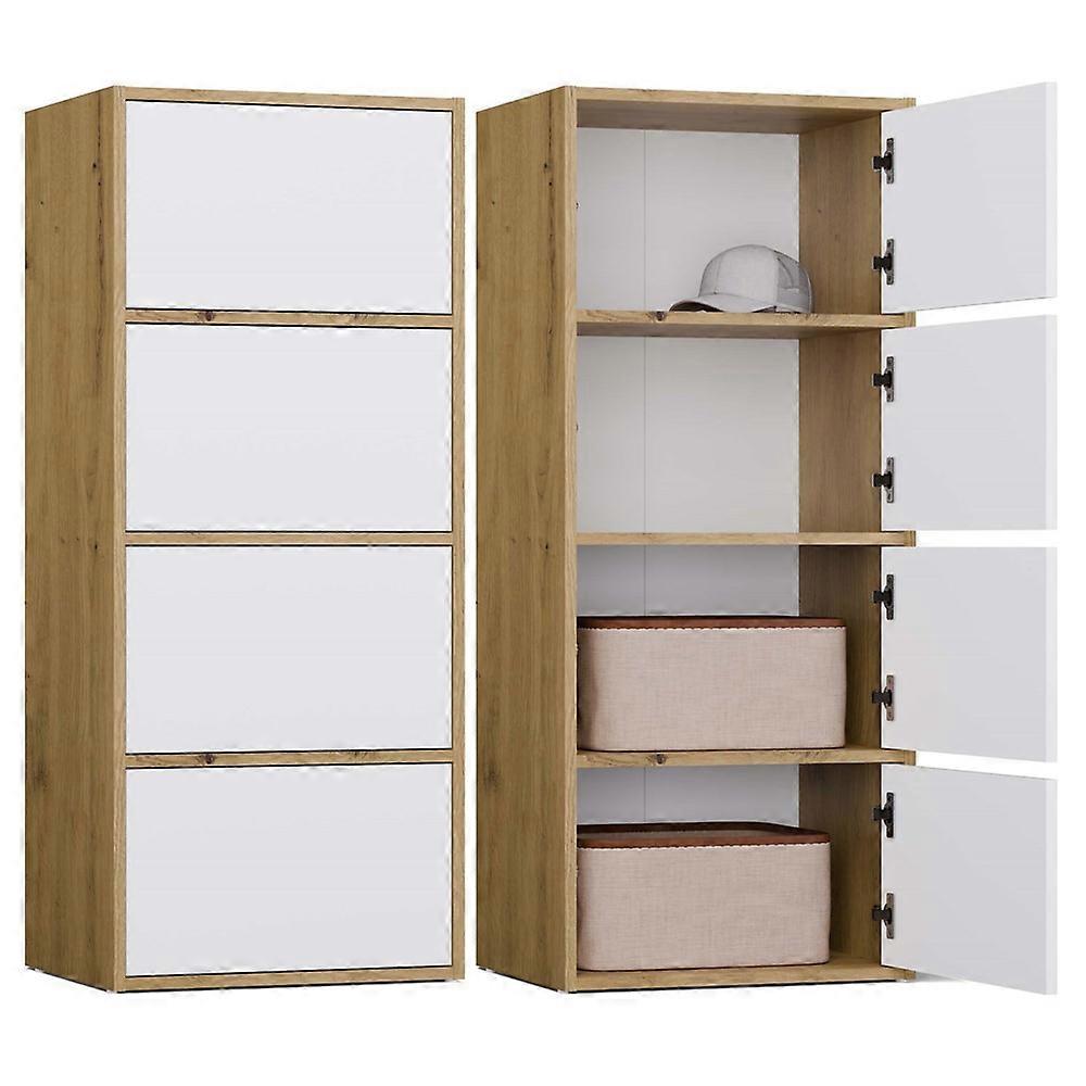 Kommode ALMA Front Weiß/ Korpus Eiche Artisan