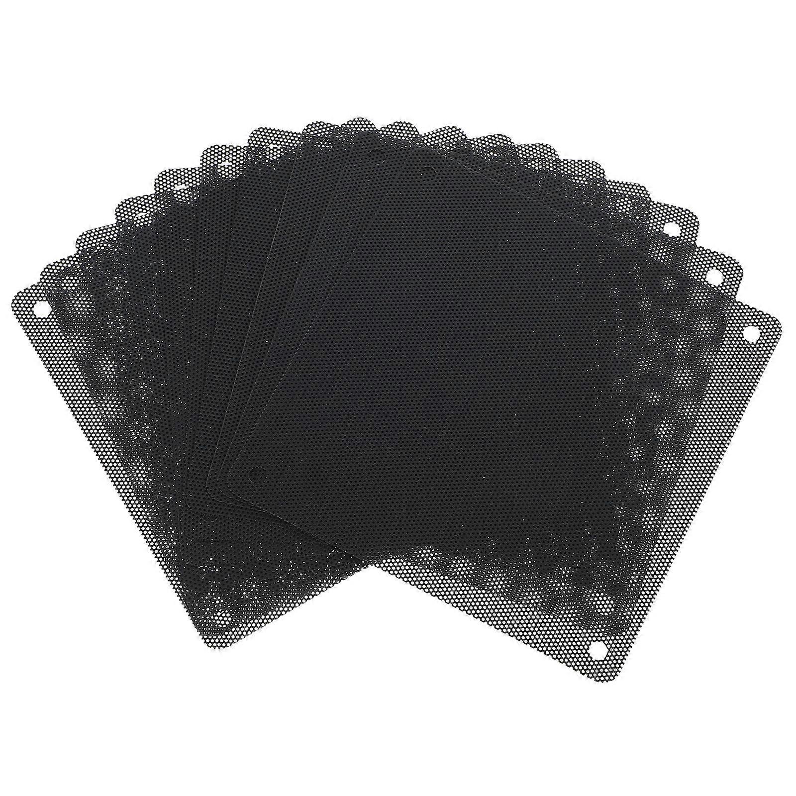 Fan Mesh Cover Pc Cooler Filters Airflow Maintenance Home Use 12cm x 12cm x 0.1cm 10Pack