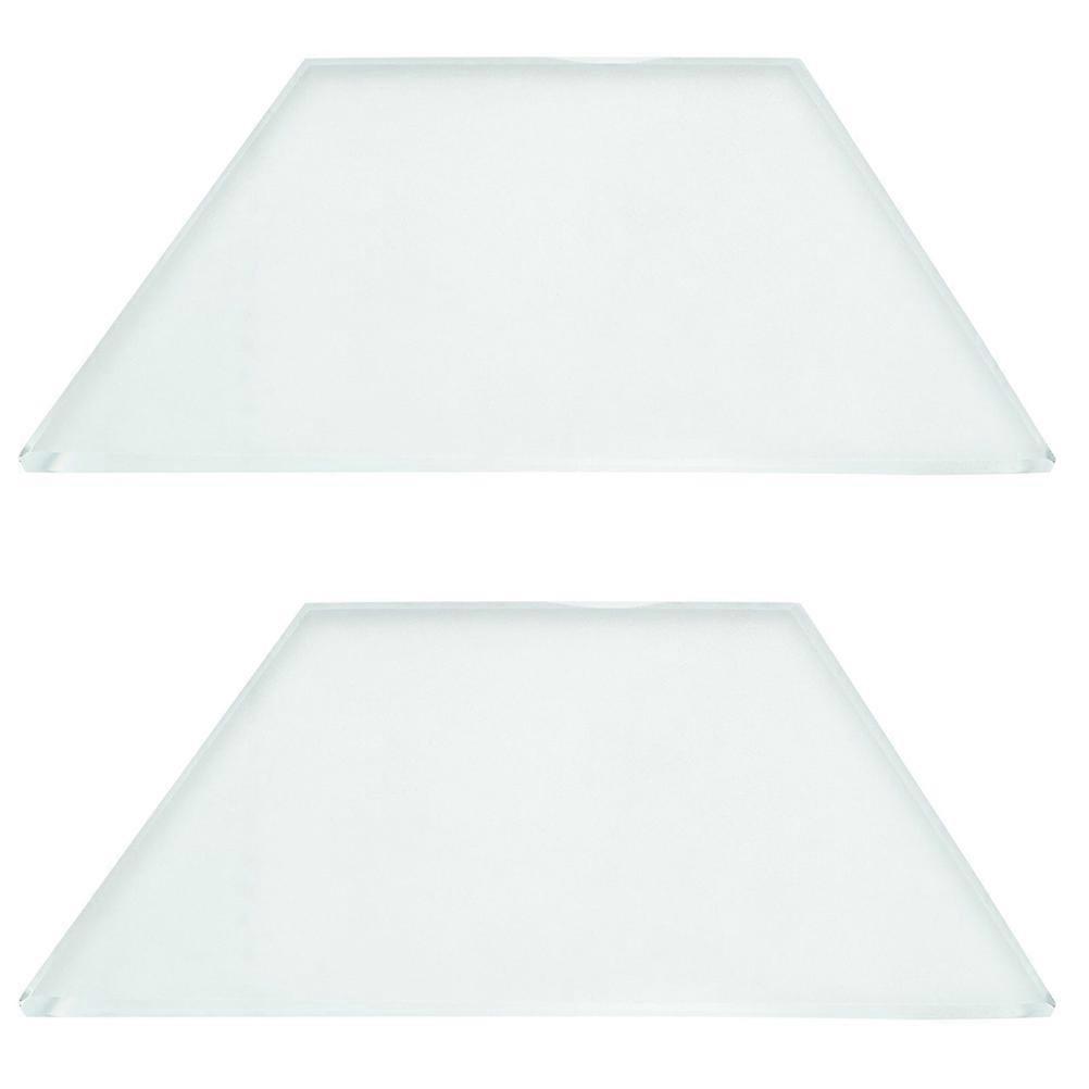 2Pcs Optical Glass Lens for School Trapezoidal Shape Lightweight and