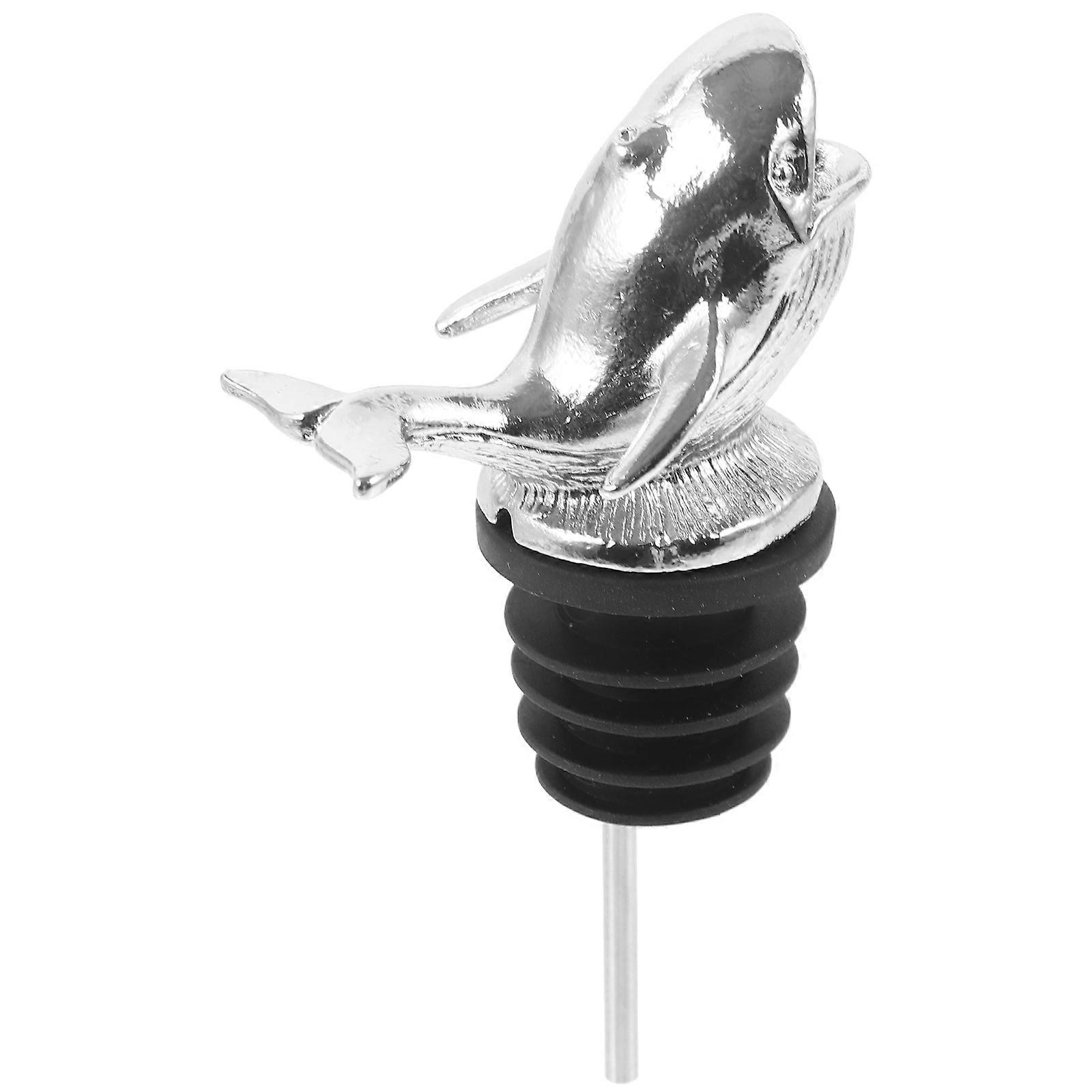Elegant Antique Finish Whale Pourer Spout Multi Functional Metal Accessory for Precise Pouring and Decorative Bar Use