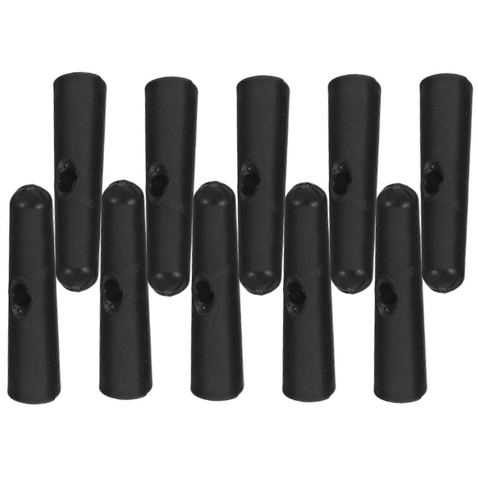 Tail Bead Of Umbrella Compact Umbrella Add Ons For Aesthetic Improvement And Enhanced Comfort Black 2.70X0.40X0.40CM 10Pcs