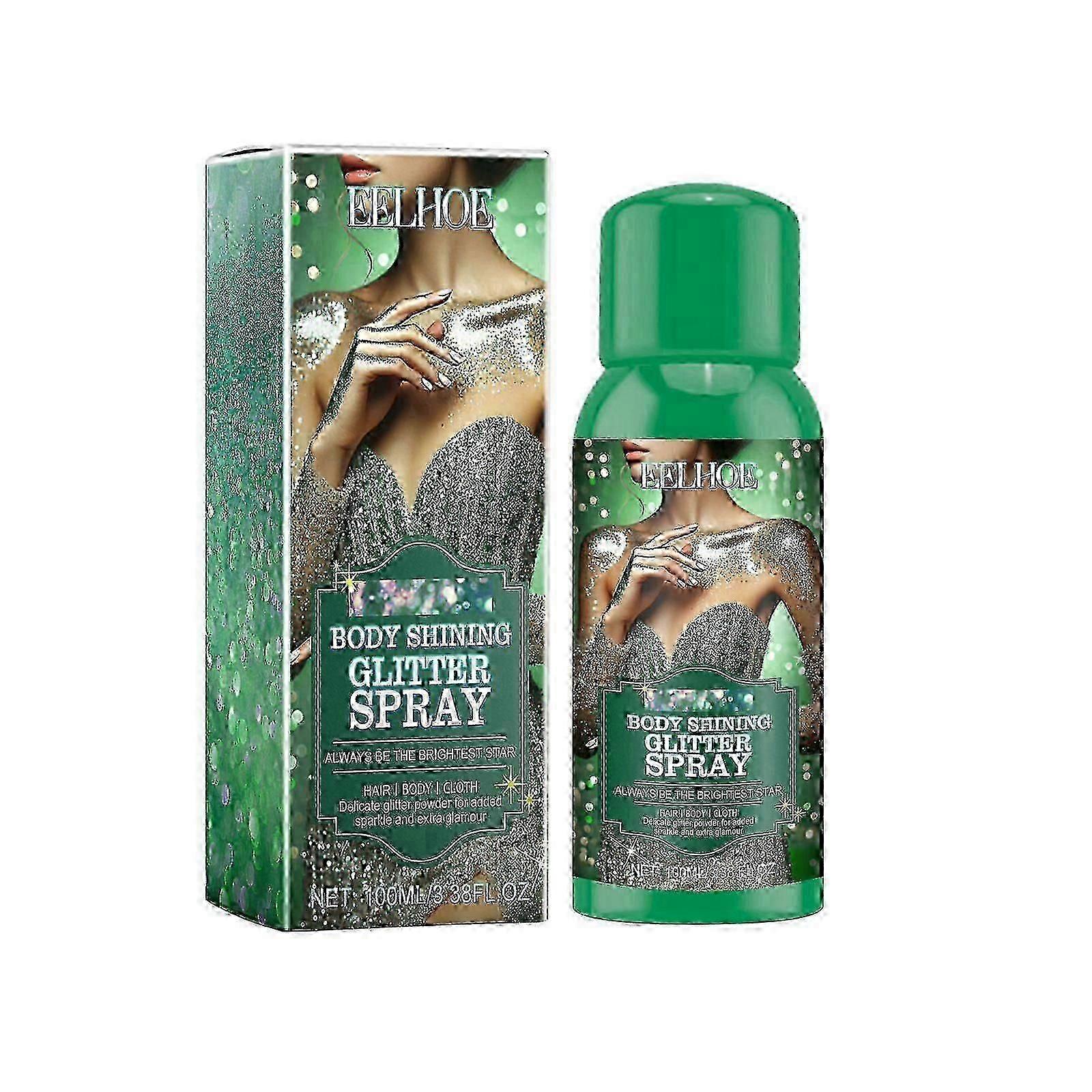 Eelhoe Stage Party Glitter Spray الطبيعي ثلاثي الأبعاد لتفتيح بريق تسليط الضوء على رذاذ الحفلة