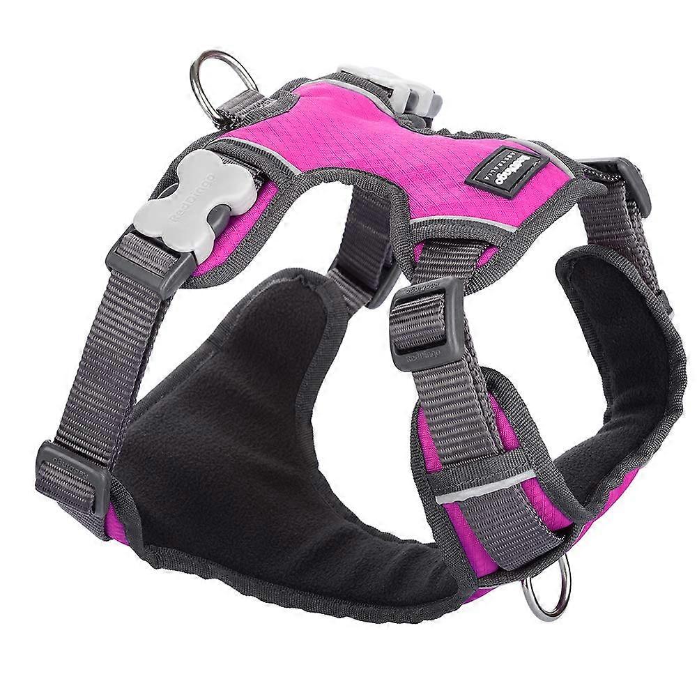Hot Pink Padded Dog Harness for Small Dogs Lightweight Adjustable Soft Material Comfort Fit