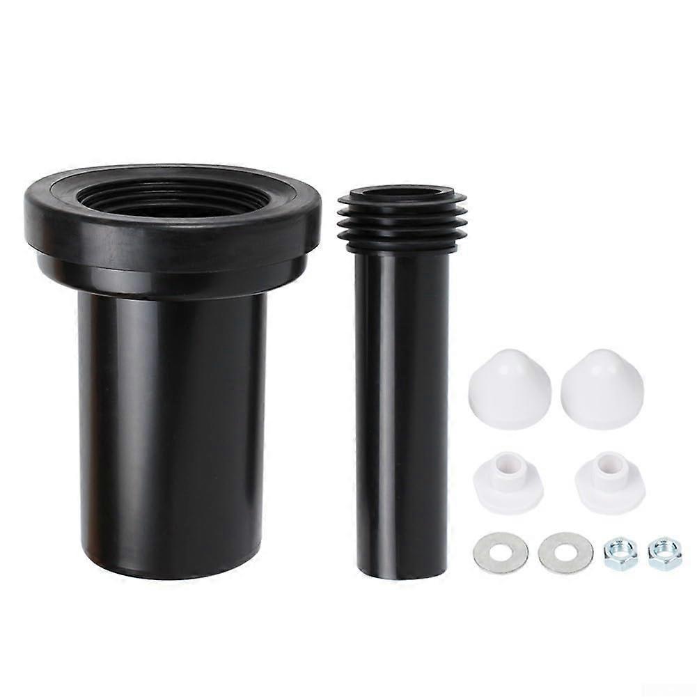 Concealed Toilet Tank Accessory With Drain Pipe, Large Gasket, Secure Seat, Easy Installation
