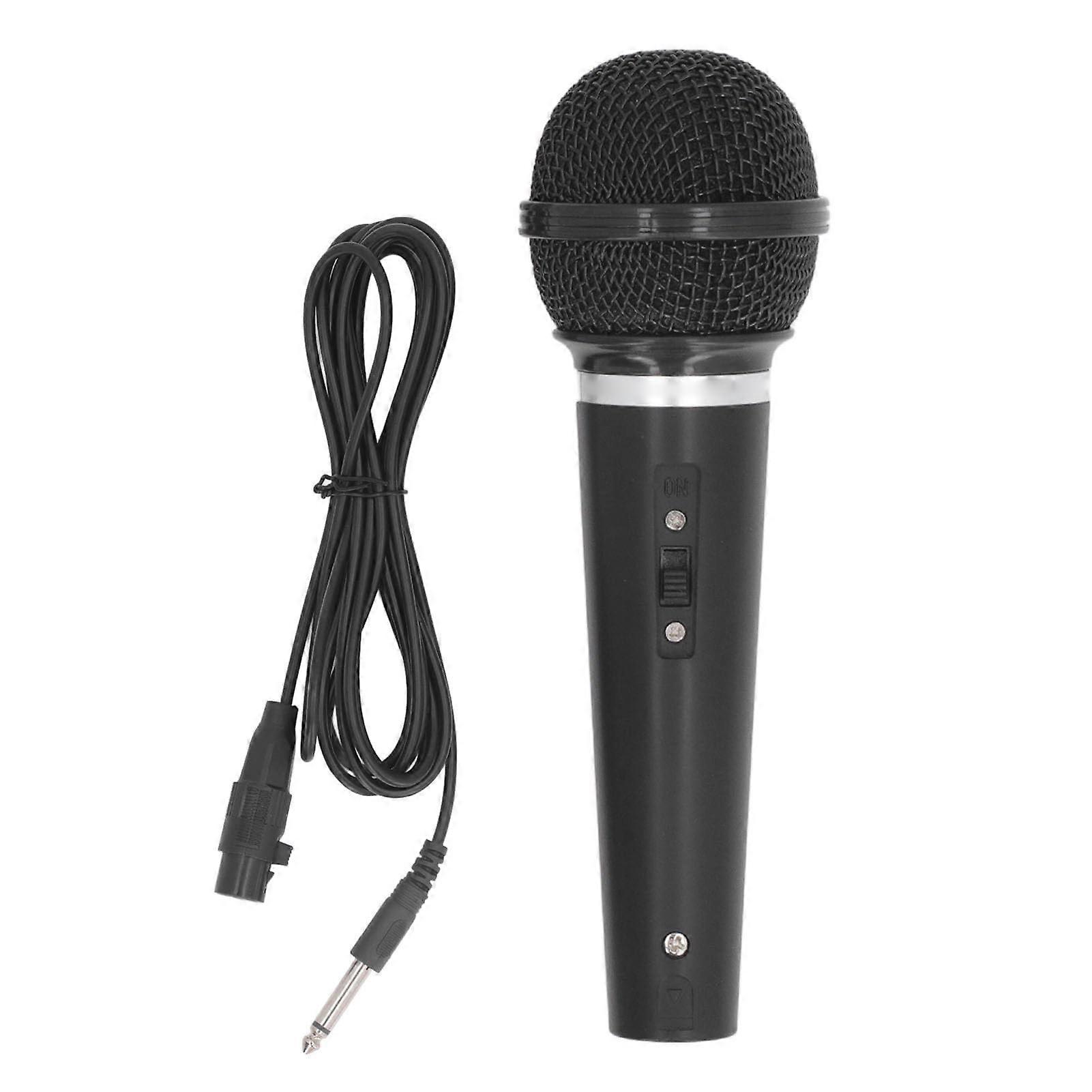 Handheld Cable Microphone, Dynamic Wired Vocal Mic with Cardioid Pattern, Movable Coil for Conference and Home Use