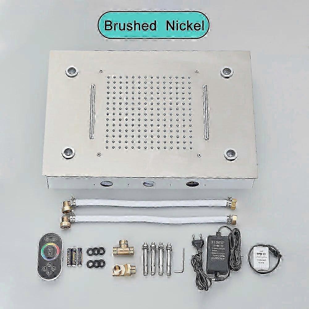 Intelligent Remote Control LED Rainfall Shower Set - High Flow Waterfall Concealed Tap