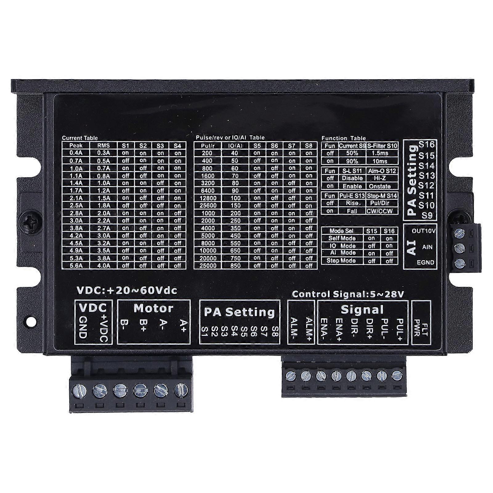 Stepper Motor Driver Open Loop 32 Micro Step Controller Control Board Module 20‑60V DC