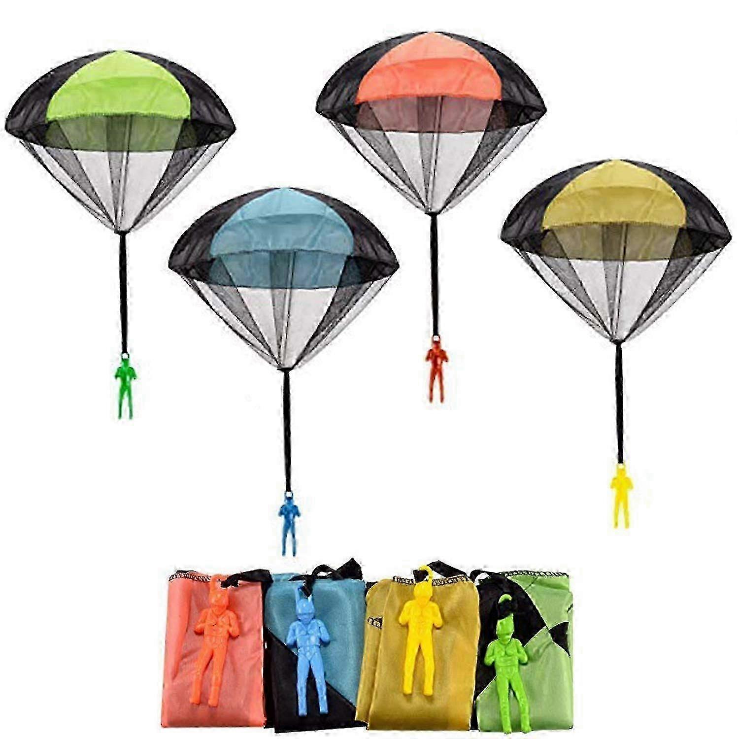 Hand Toss Parachute Toy, Army Themed Outdoor Toy for Kids