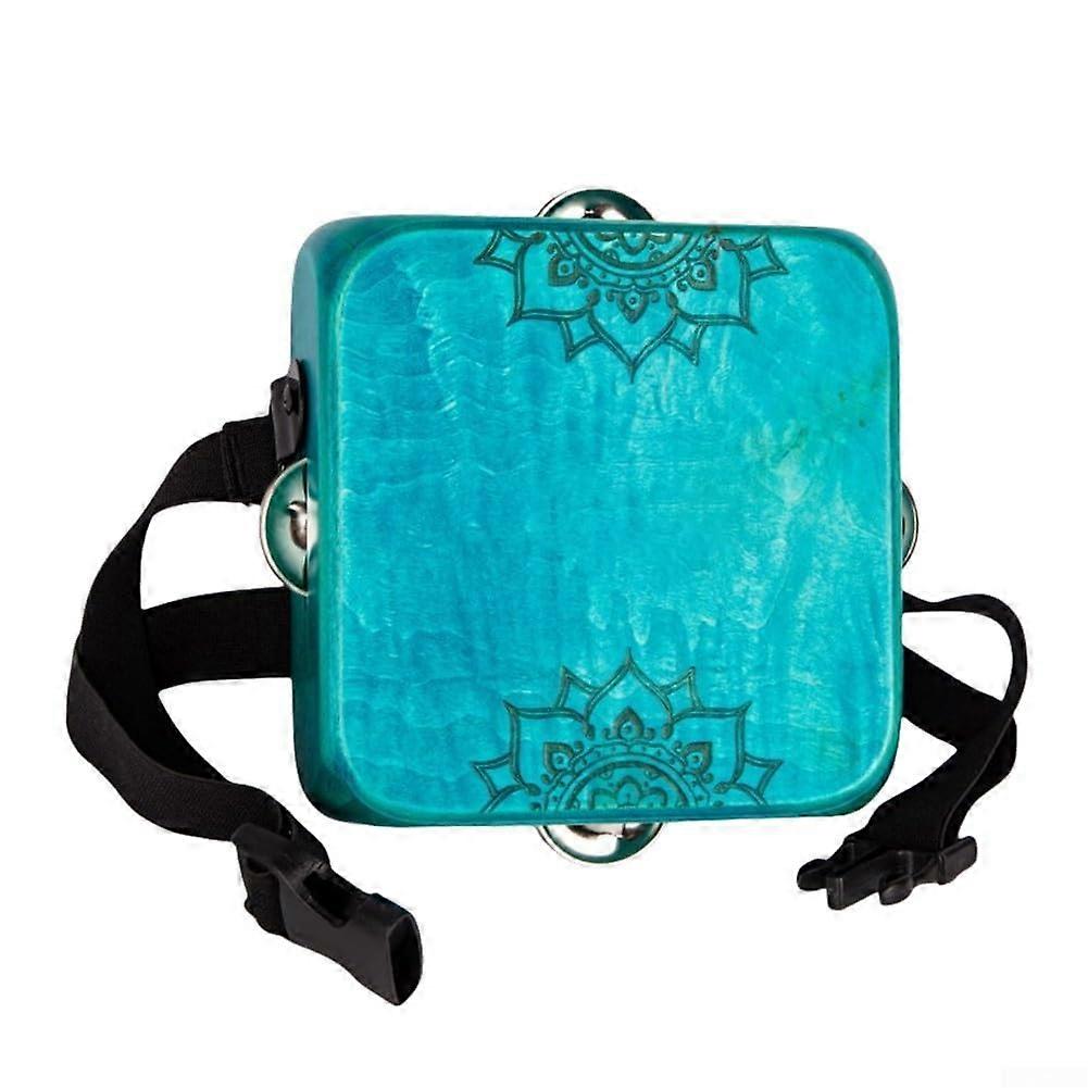 Unique Sound Cajon Drum Designed for Musicians Portable for Travel and Performances (Blue)