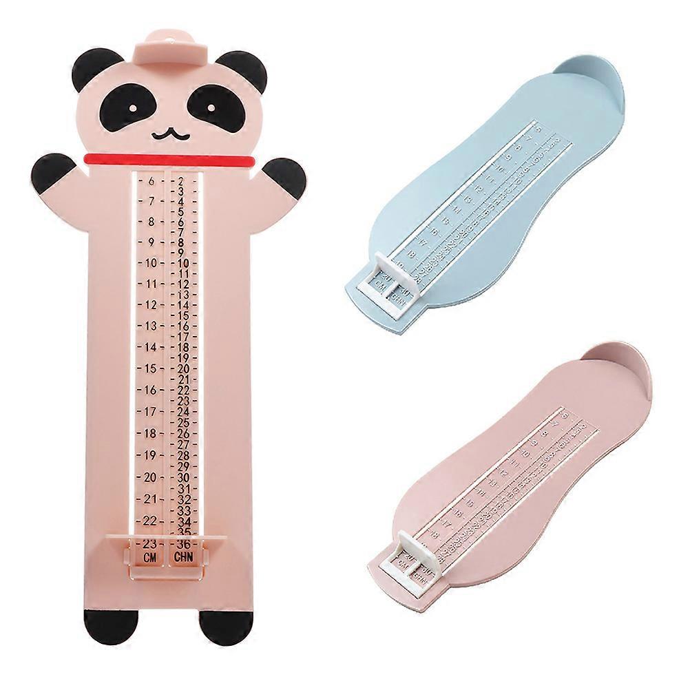 3pcs Kids Foot Measurement Gauge Infant Foot Size Ruler Baby Foot Measuring Tool