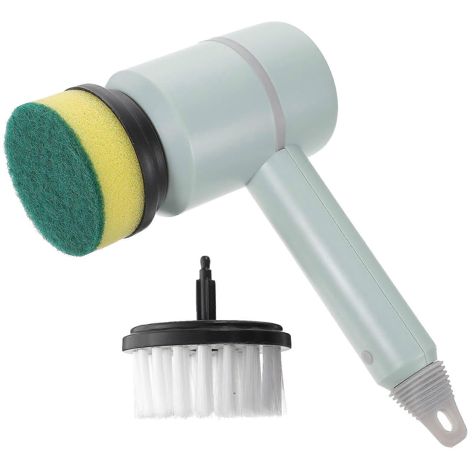 Electric Brush Scrubber For Surface Polishing Household Cleaning Tool With Ergonomic Handle 1Set