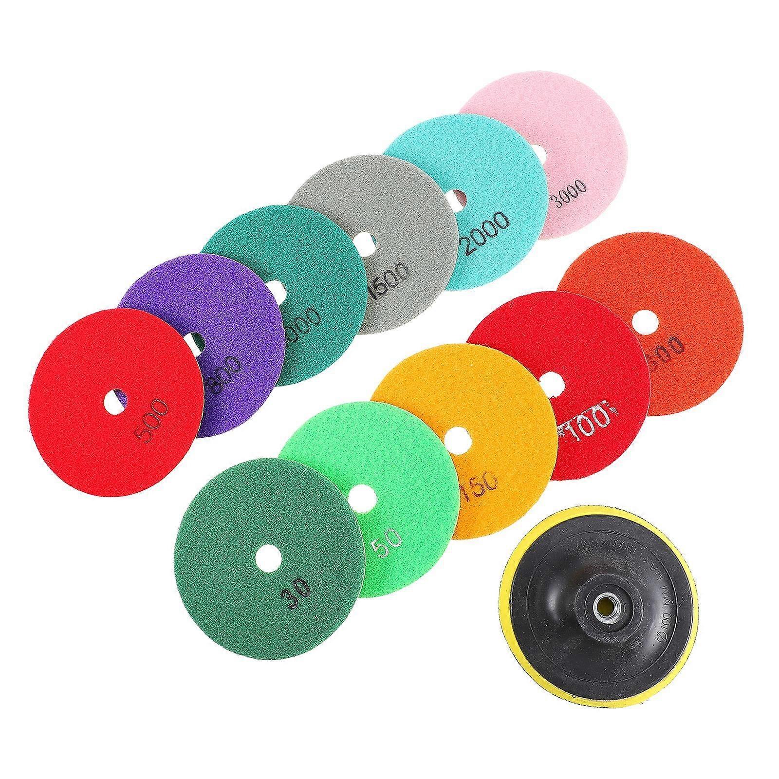Durable Resin Polishing Pad for Stone with Strong Grinding Force and Smooth Finish Assorted Color