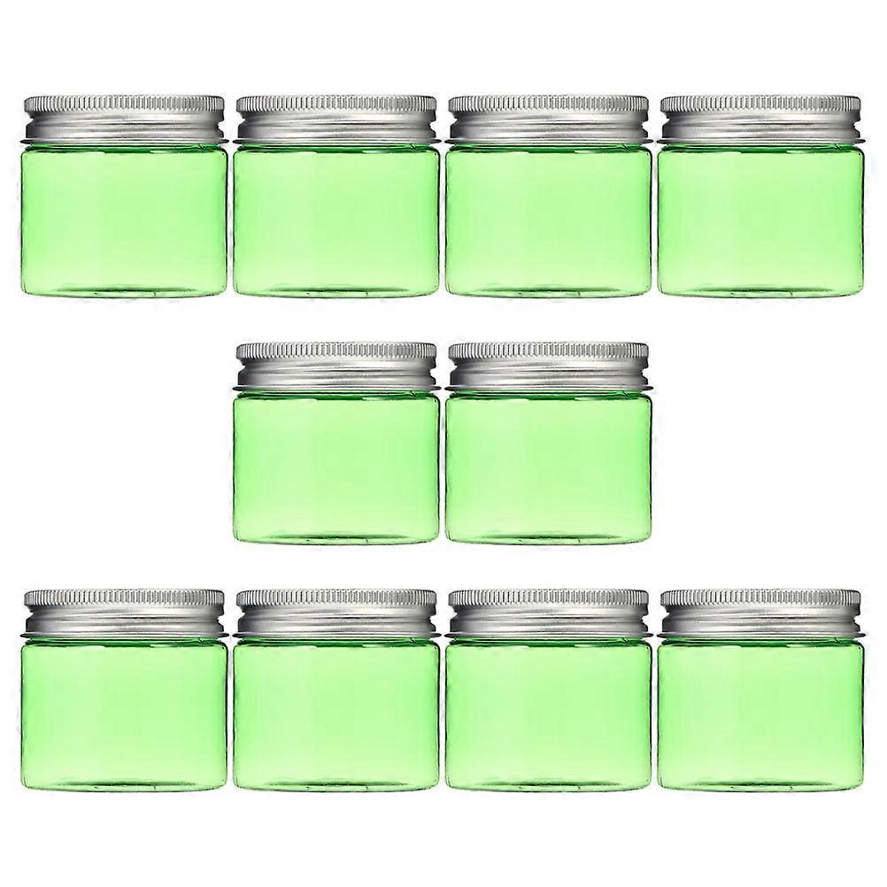 Durable Plastic Storage Boxes for Travel and Home Use 10 Pieces Green Color