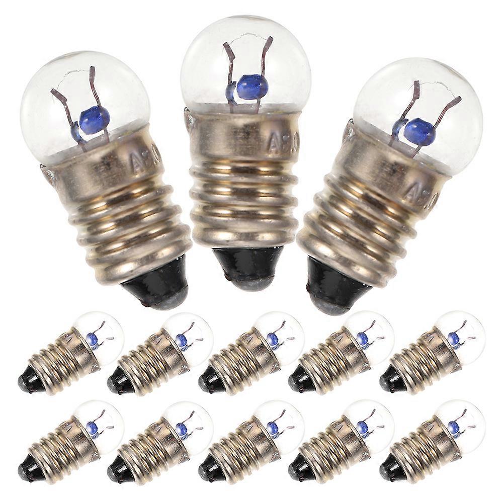 Screw Base Indicator Light Bulbs Glass Material For Classroom Learning 2.5v 0.3a 50Pcs